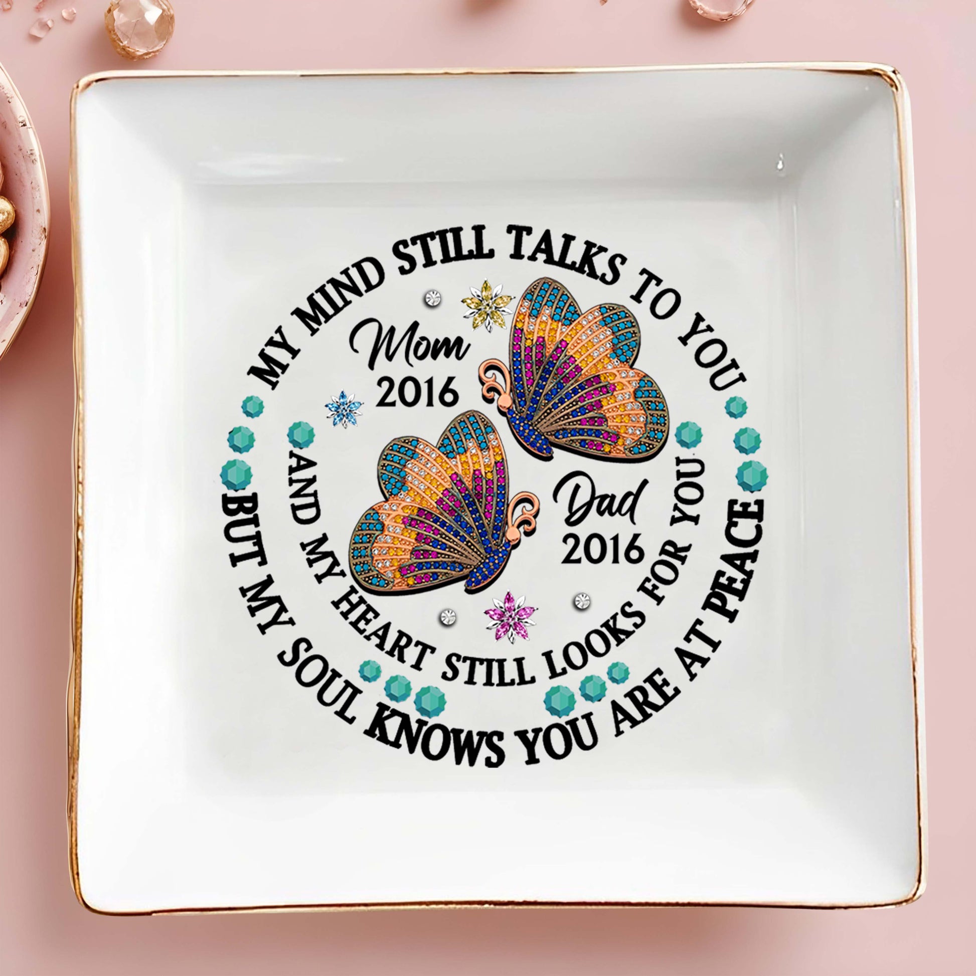 Butterfly Jewel Design With Heartfelt Message