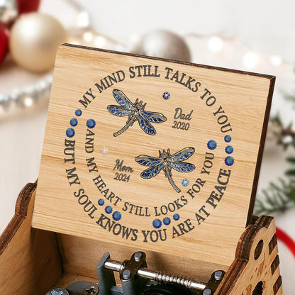 My Soul Knows You Are At Peace With Blue Dragonflies