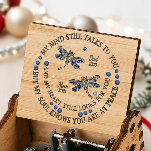 My Soul Knows You Are At Peace With Blue Dragonflies