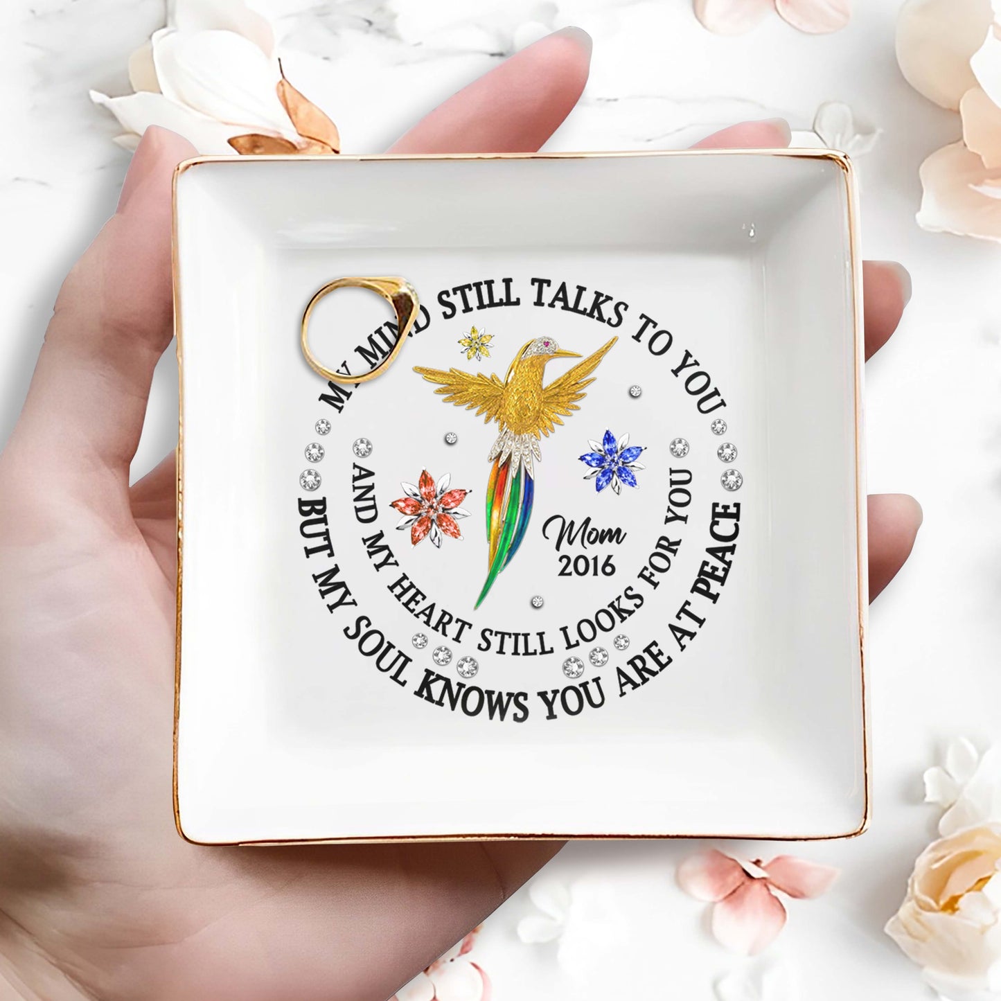 My Mind Talks to You, Soul At Peace Hummingbird Dish