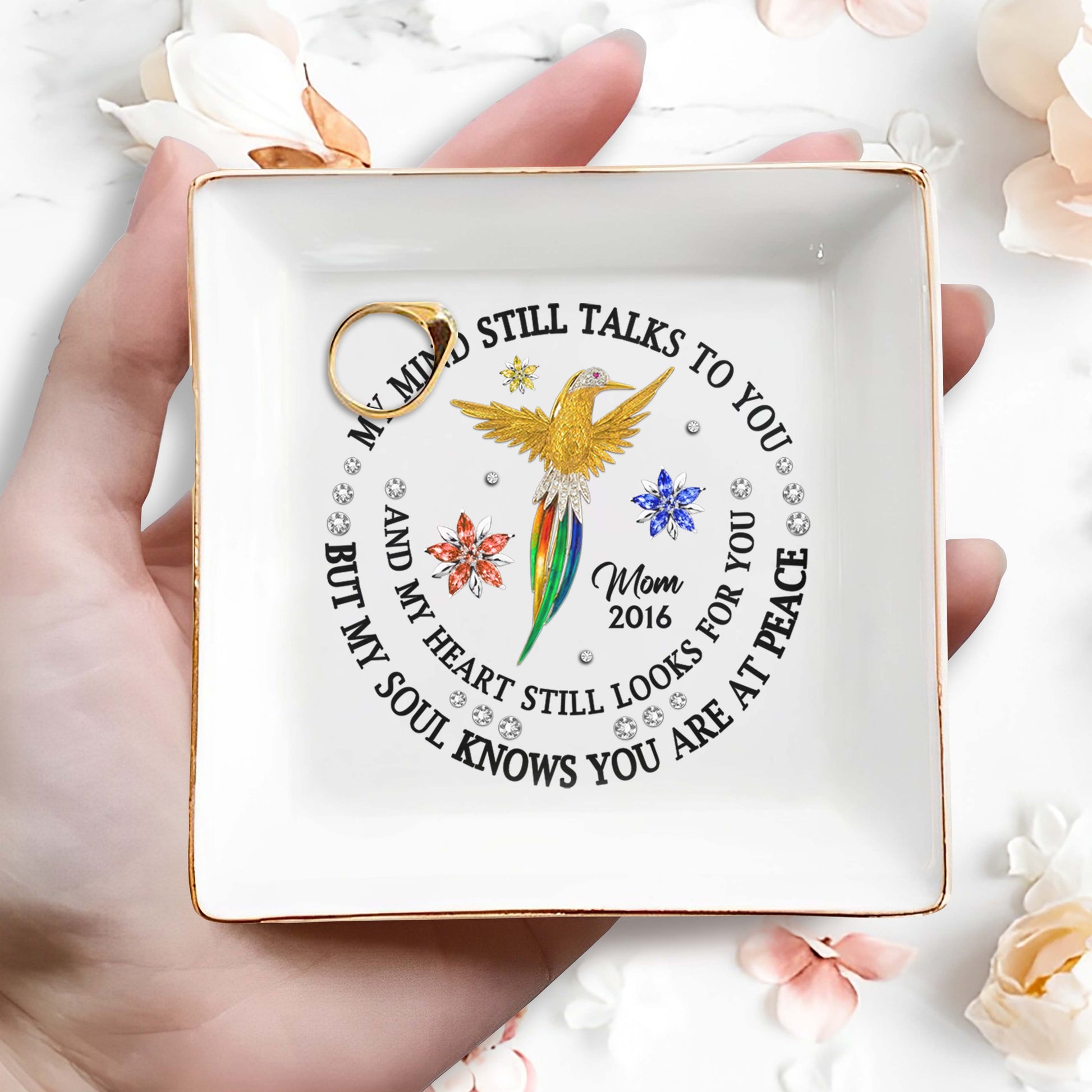 My Mind Talks to You, Soul At Peace Hummingbird Dish