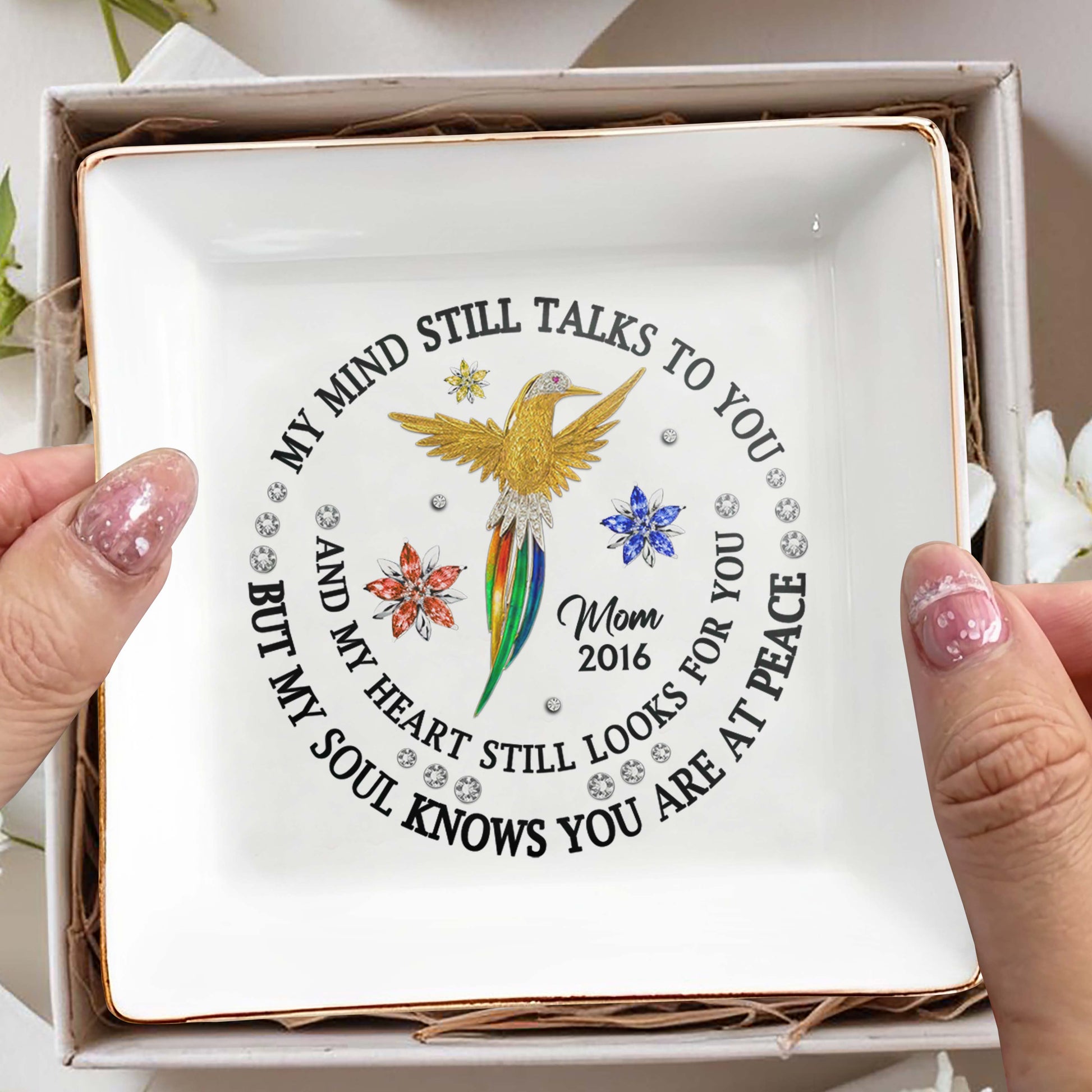 My Mind Talks to You, Soul At Peace Hummingbird Dish