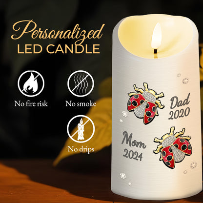 My Mind Talks to You, My Heart Looks for You, Soul at Peace - Personalized Custom LED Candle - HME134_LECA