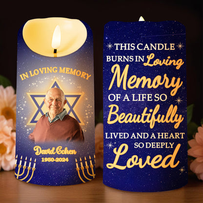 Memory of a Beautifully Lived Life and Deeply Loved Heart Candle