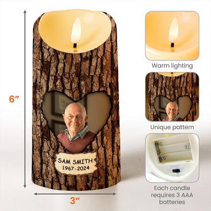 Those We Love Walk Beside Us Memorial Custom LED Candle