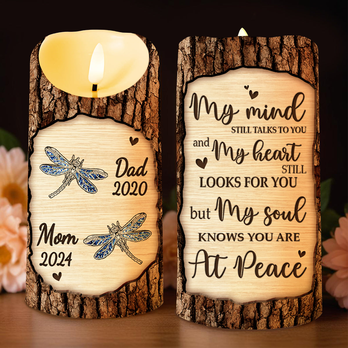 My Soul Knows You Are At Peace Dragonfly Design