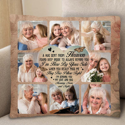 Heavenly Hug Sent From Angel Wings Heart Pillow