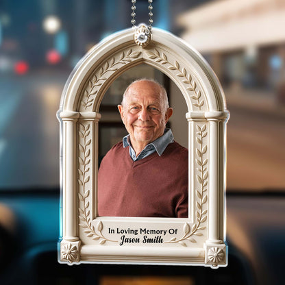 In Loving Memory Of Customizable Photo Frame - Personalized Custom Acrylic Ornament, Car Hanging Ornament - HME150_ACA