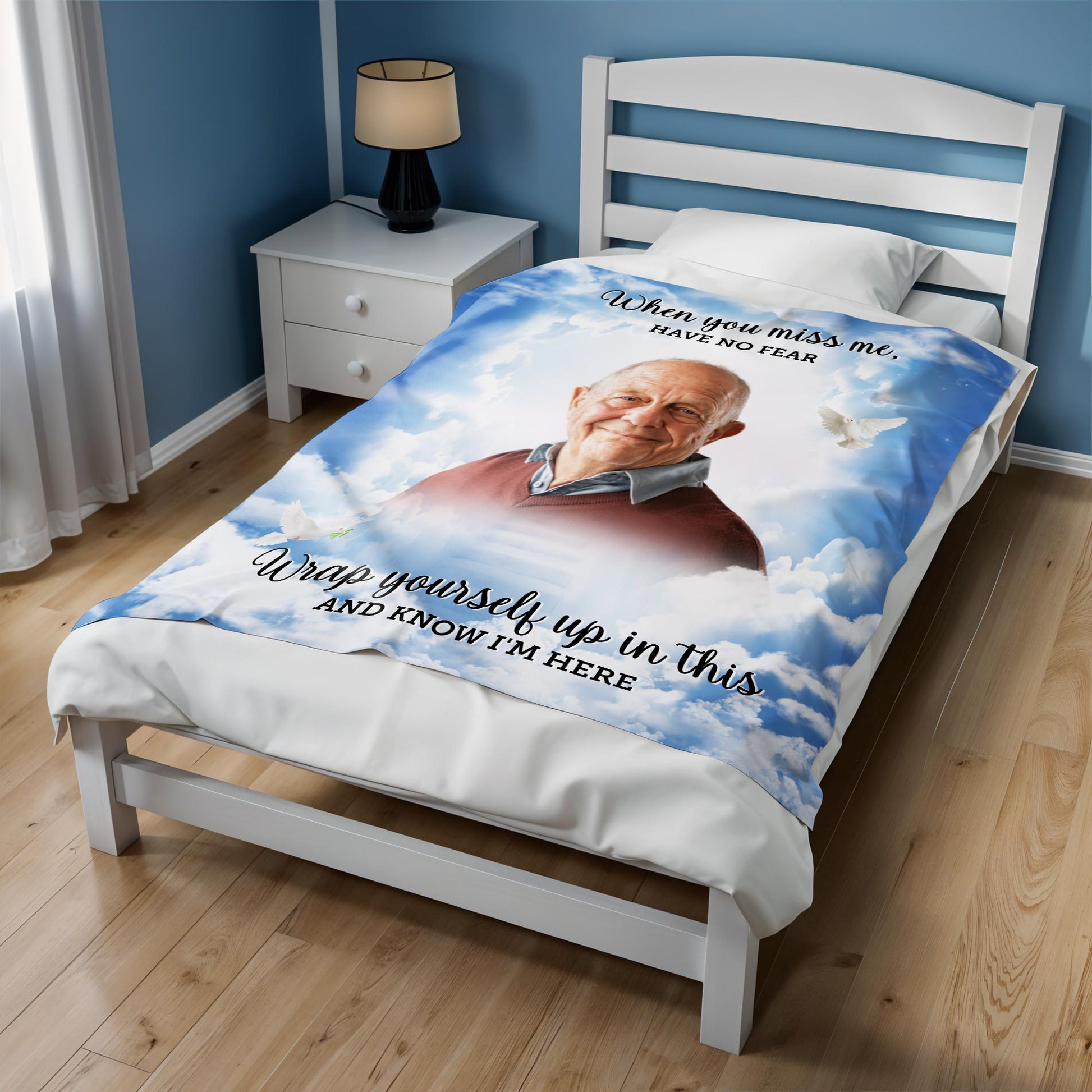 Wrap Yourself Up In This And Know I'm Here Memorial Blanket
