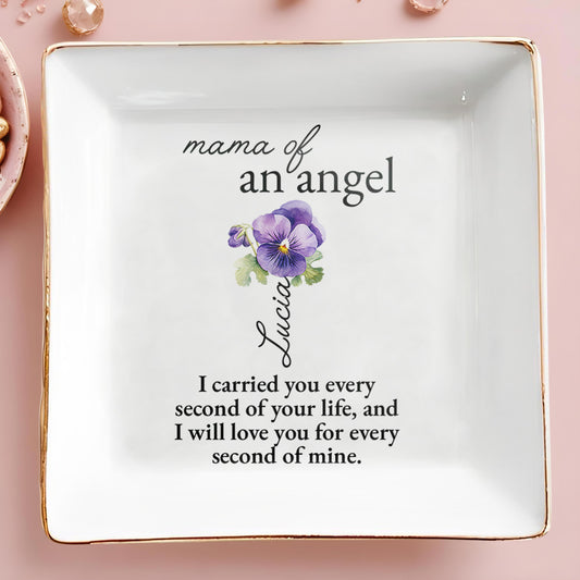 Mama Of An Angel, Gentle Pansy Flower Design