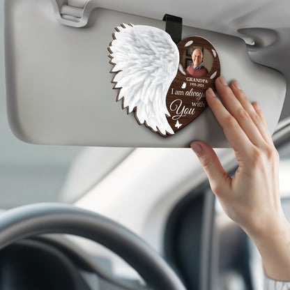 I Am Always With You Angel Wings Visor Clip