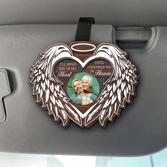 Hold You In My Heart Until Heaven Angel Wings Heart Design