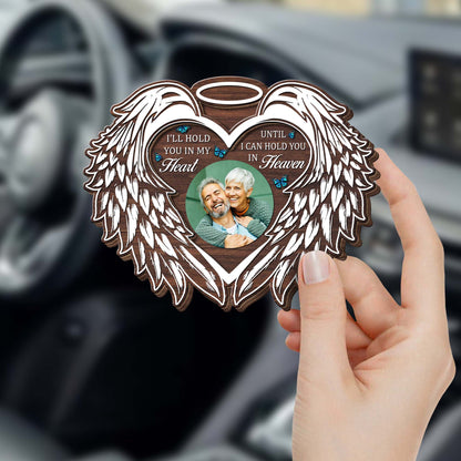 Hold You In My Heart Until Heaven Angel Wings Heart Design