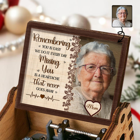 Remembering You Is Easy, Missing You Is A Heartache - Custom Music Box With "You Are My Sunshine" Tune - HME166_MZB