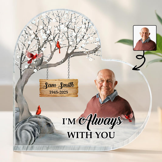 I'm Always With You, Memorial Tree And Birds Plaque