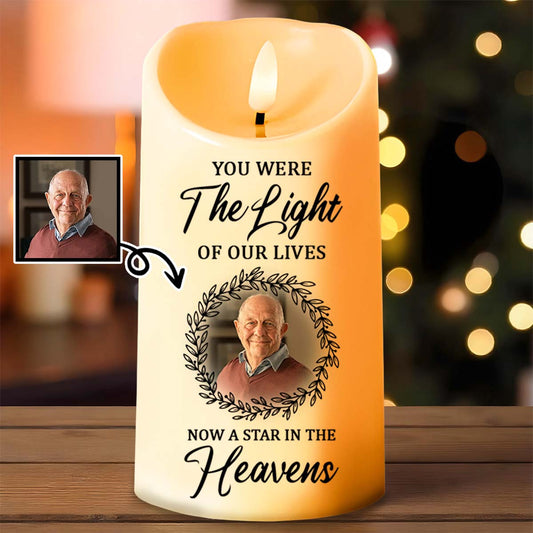 You Were The Light Of Our Lives, Now A Star In The Heavens, Candle