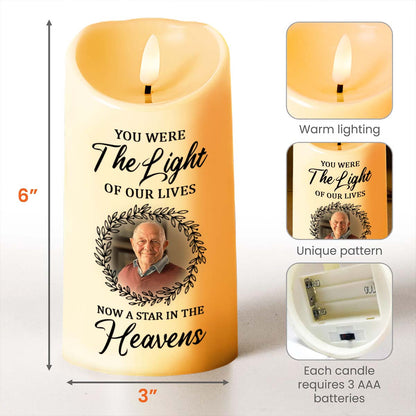 You Were The Light Of Our Lives, Now A Star In The Heavens, Candle