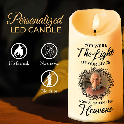 You Were The Light Of Our Lives, Now A Star In The Heavens, Candle