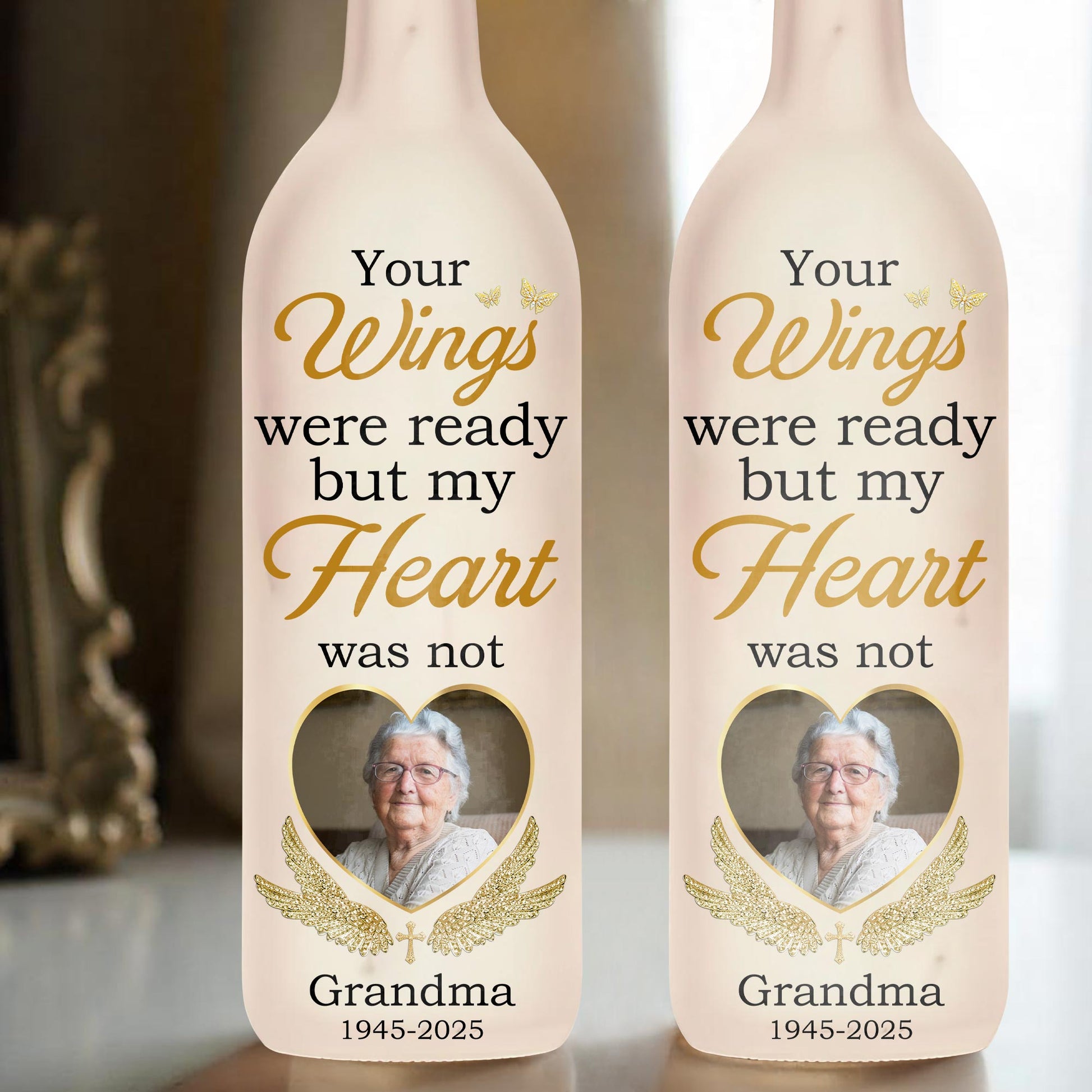Your Wings Were Ready But My Heart Was Not, Wings and Photo Frame