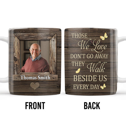 Those We Love Don't Go Away, Wooden Heart Butterfly Design