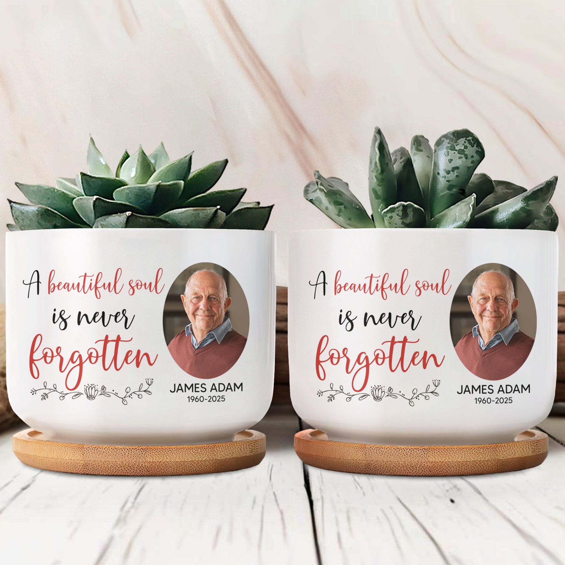 A Beautiful Soul Is Never Forgotten, Floral Accents