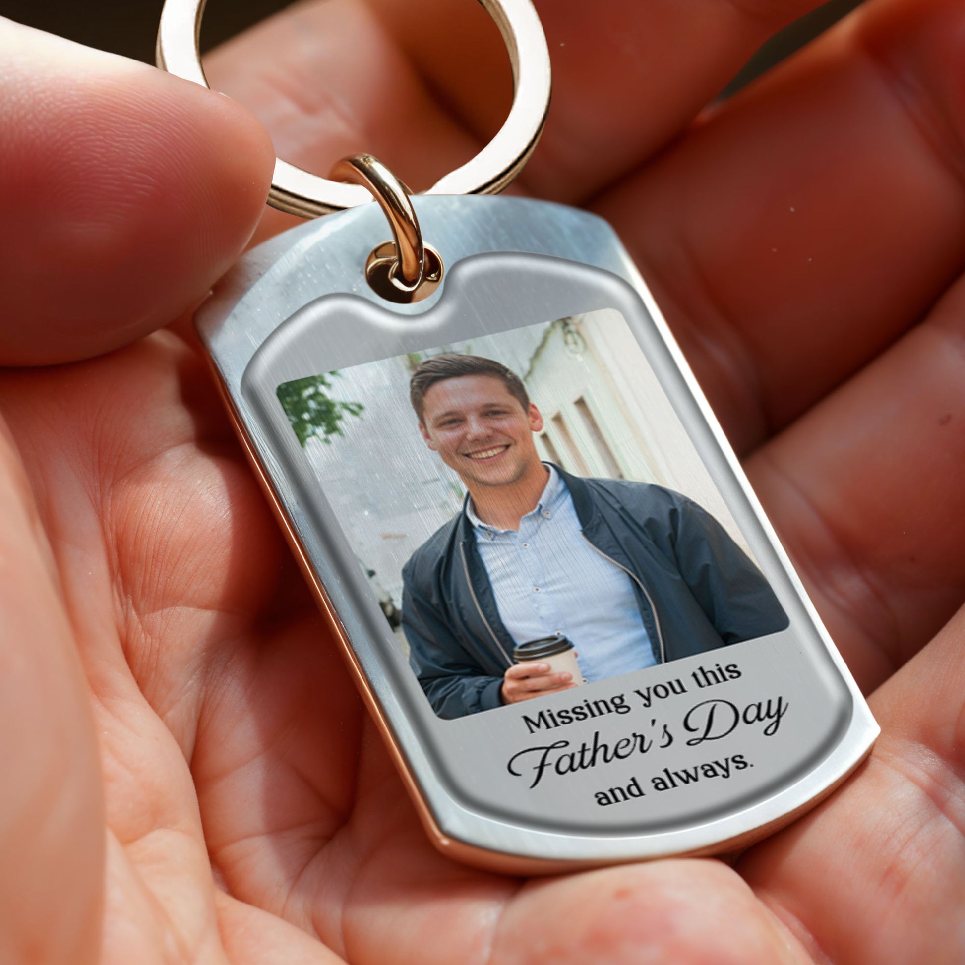 The Moment Your Heart Stopped, Mine Changed Forever, Keychain With Calendar And Heart