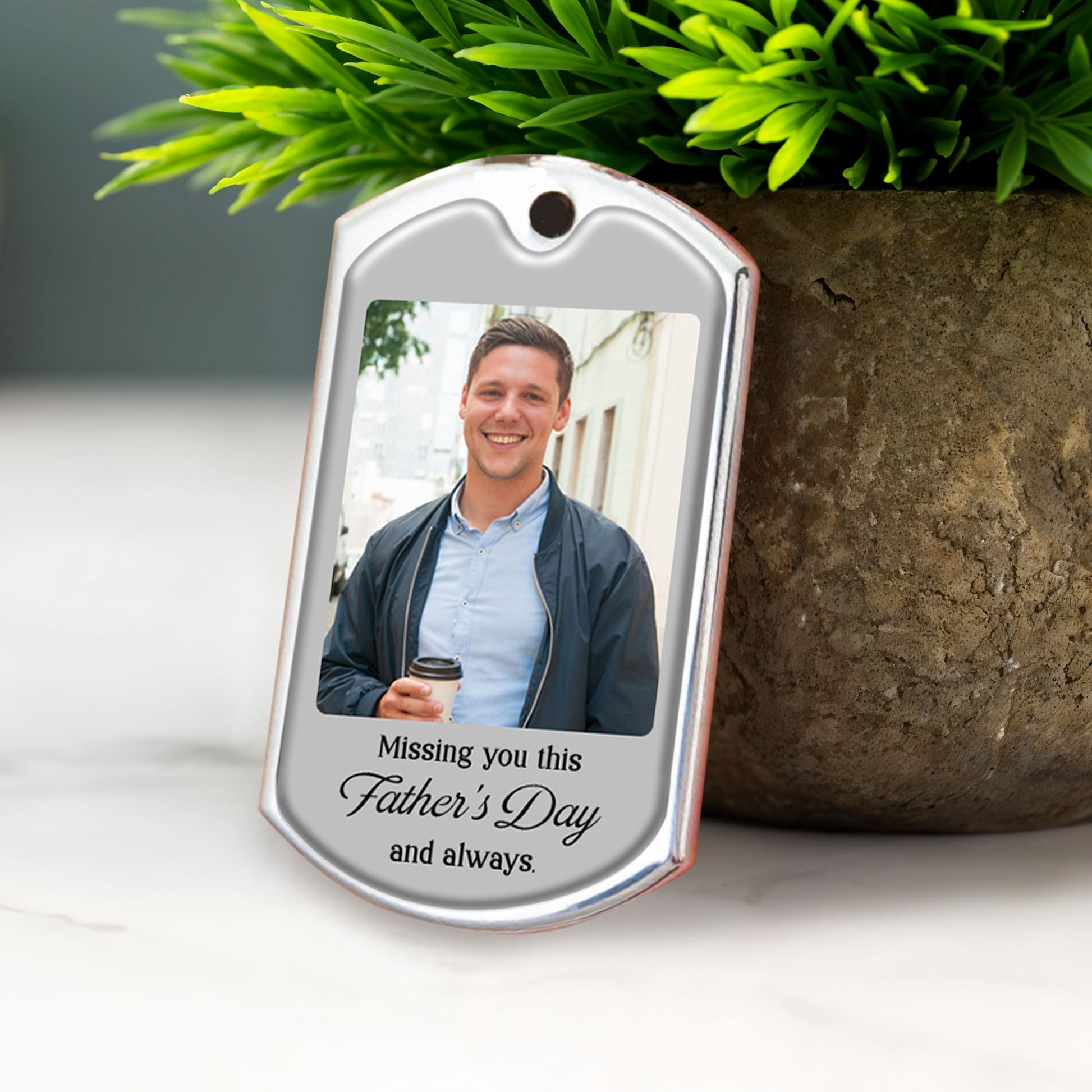 The Moment Your Heart Stopped, Mine Changed Forever, Keychain With Calendar And Heart