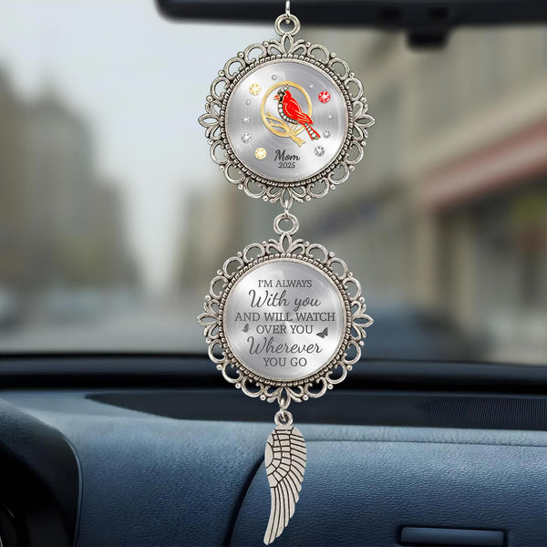 I'm Always With You And Will Watch Over You Wherever You Go, Angel Wing, Bird and Flowers