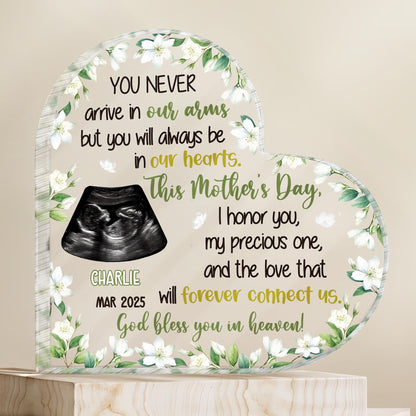 You Never Arrive In Our Arms But You Will Always Be In Our Hearts, Ultrasound and Flowers