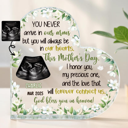 You Never Arrive In Our Arms But You Will Always Be In Our Hearts, Ultrasound and Flowers