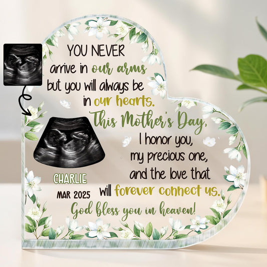 You Never Arrive In Our Arms But You Will Always Be In Our Hearts, Ultrasound and Flowers