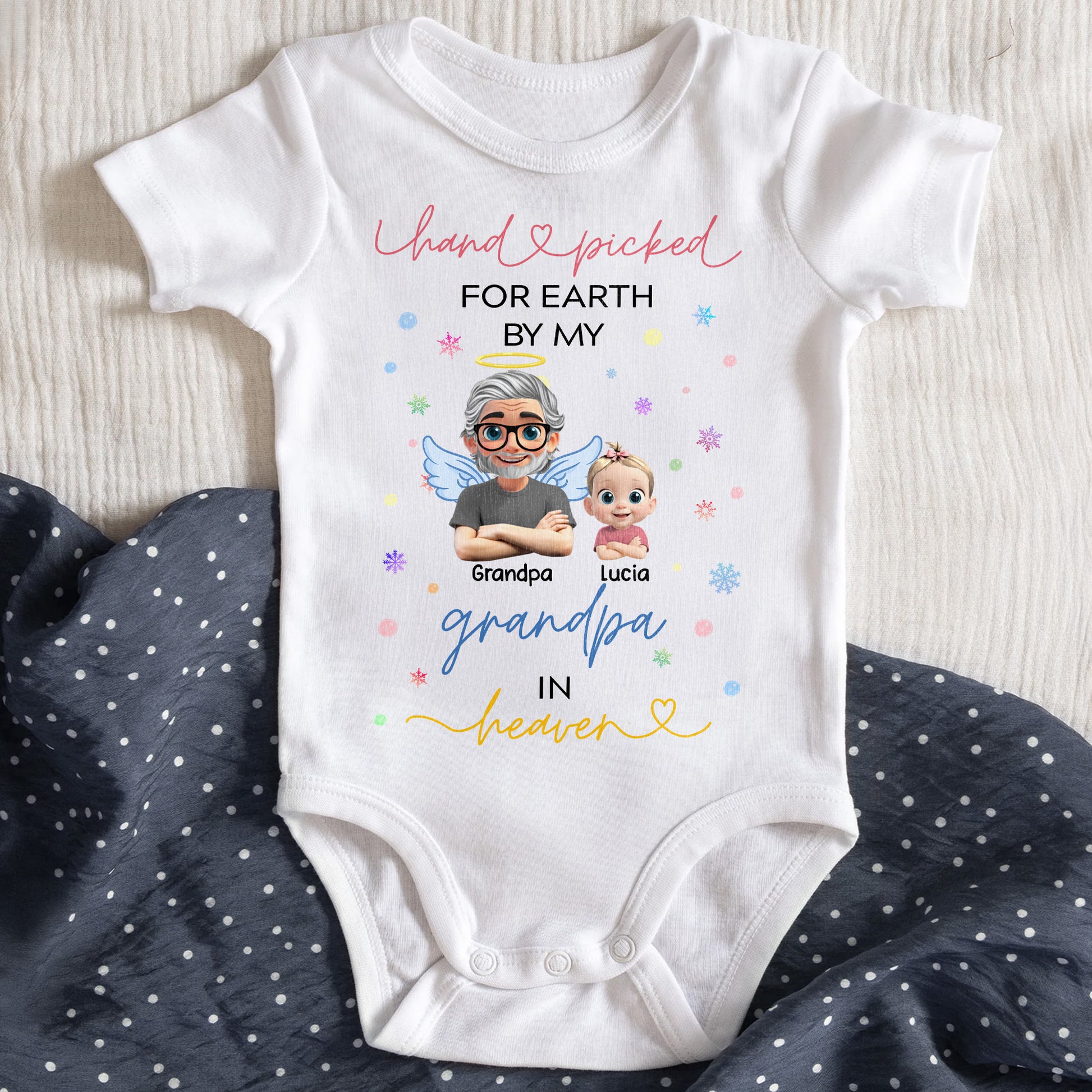 Handpicked For Earth By My Grandpa, Angels and Stars