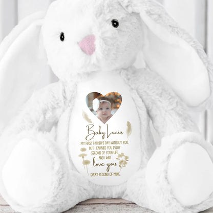 Baby Lucia, My First Father's Day Without You, Bunny And Angel Wings