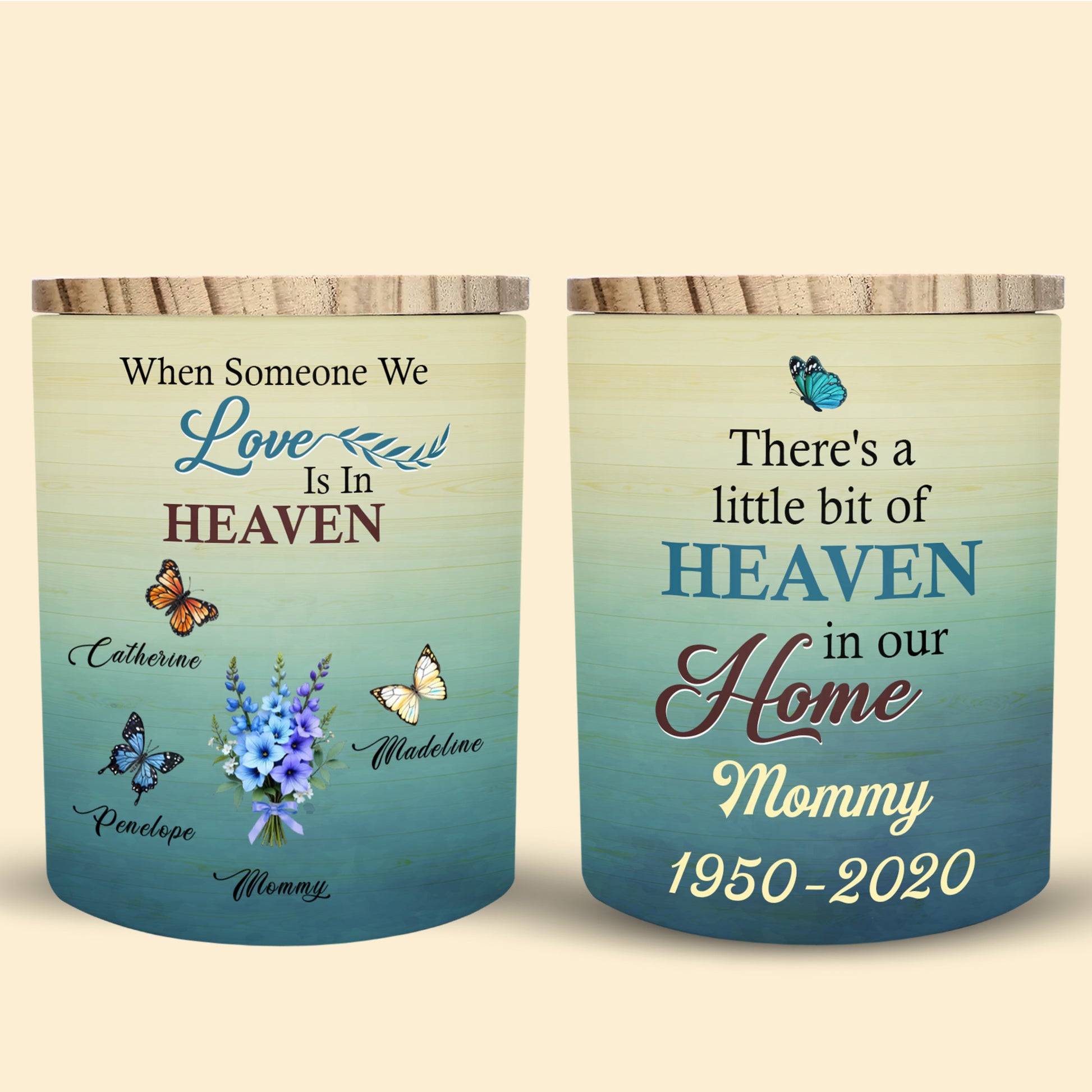 When Someone We Love Is In Heaven, Butterflies And Flowers