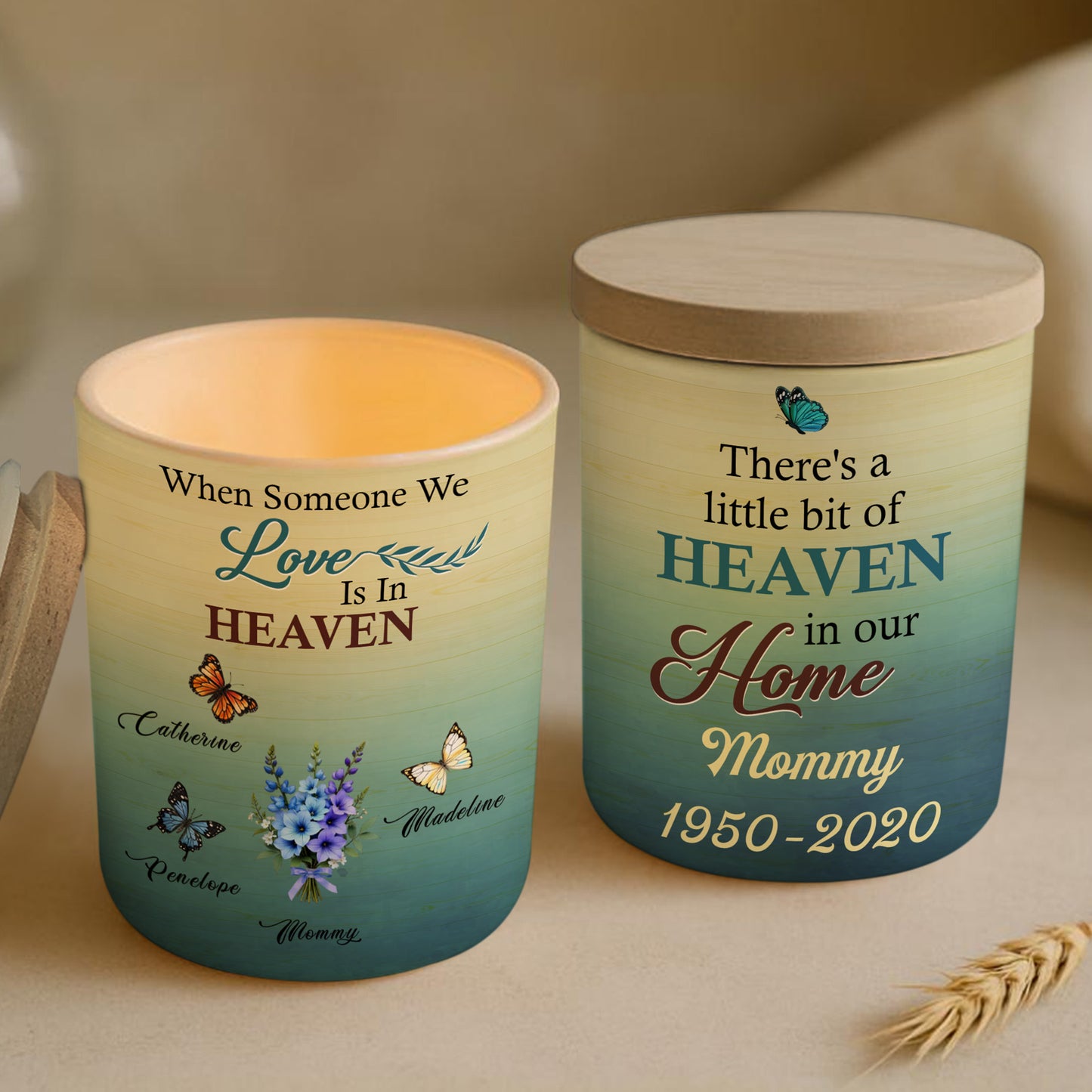 When Someone We Love Is In Heaven, Butterflies And Flowers