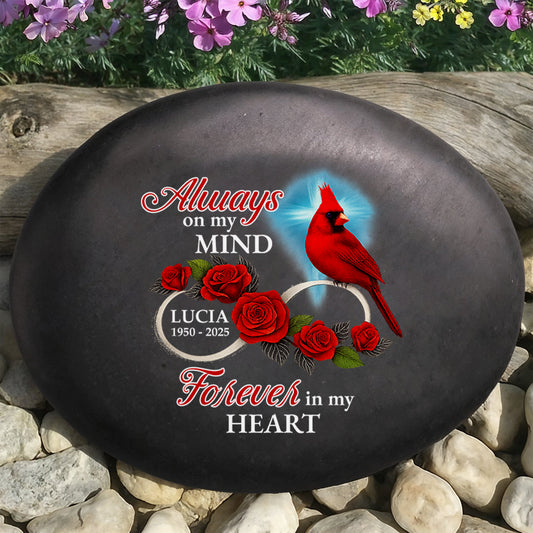 Always On My Mind Forever In My Heart With Cardinal And Roses
