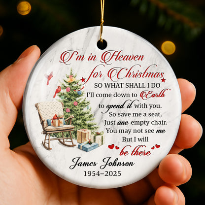 I'm In Heaven For Christmas, Save Me A Seat