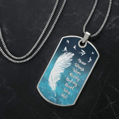 Customized With Blue Flowers And Angel Wings