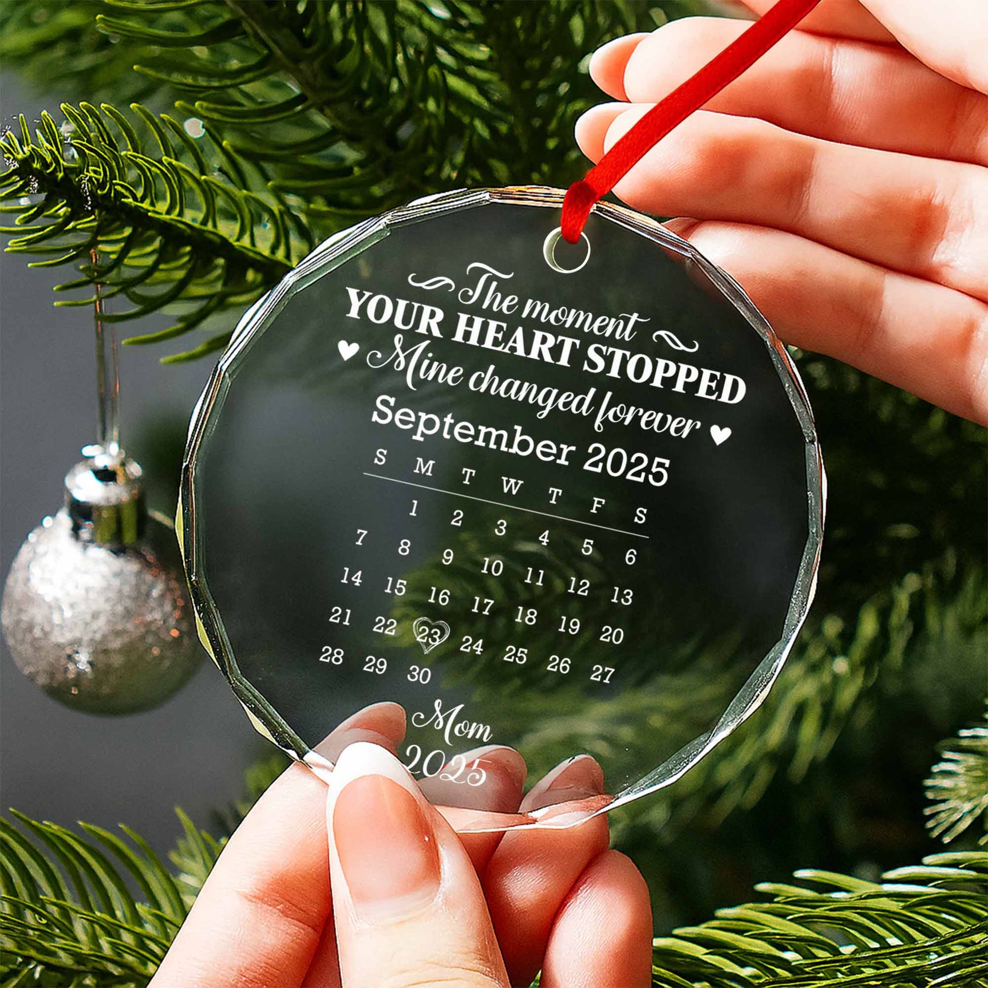 The Moment Your Heart Stopped, Mine Changed Forever, Calendar Heart