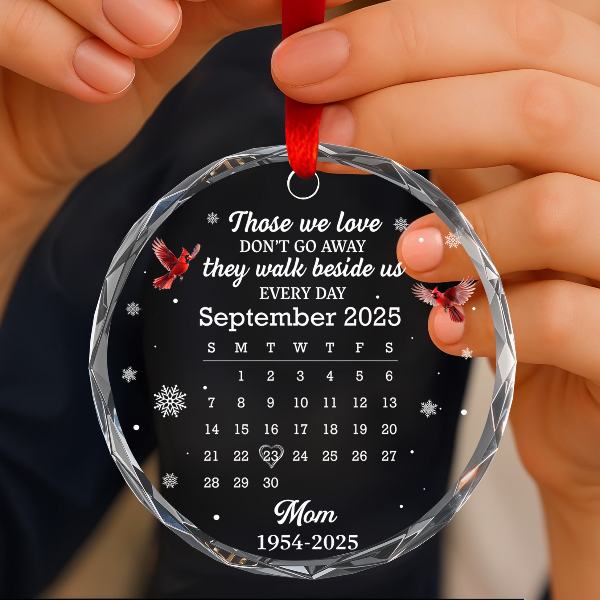 Those We Love Don't Go Away, Memorial Cardinal Design
