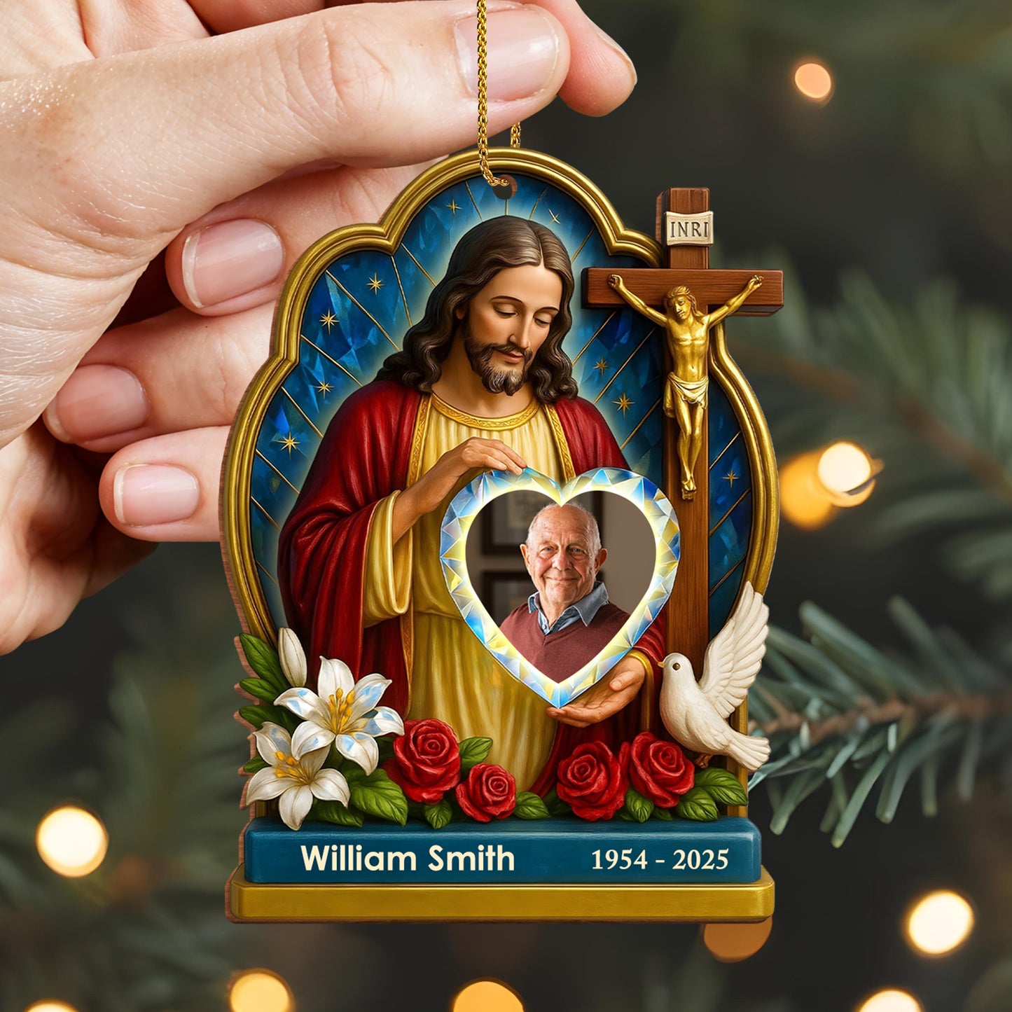 Celebrate Cherished Memories With Jesus and Floral Accents