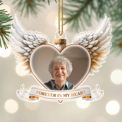 Forever in My Heart Heart and Wings Ornament