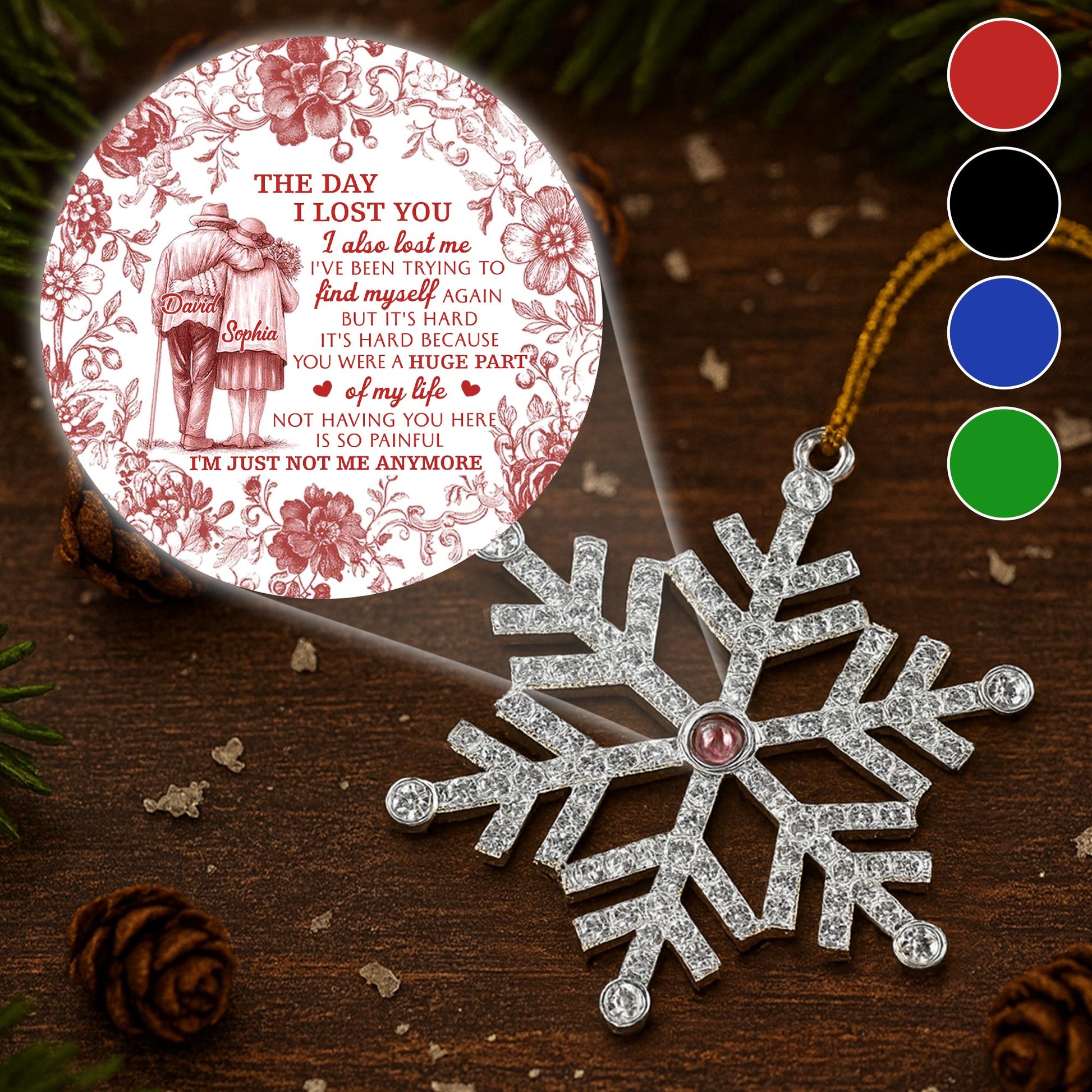 The Day I Lost You, Flower Memorial Ornament