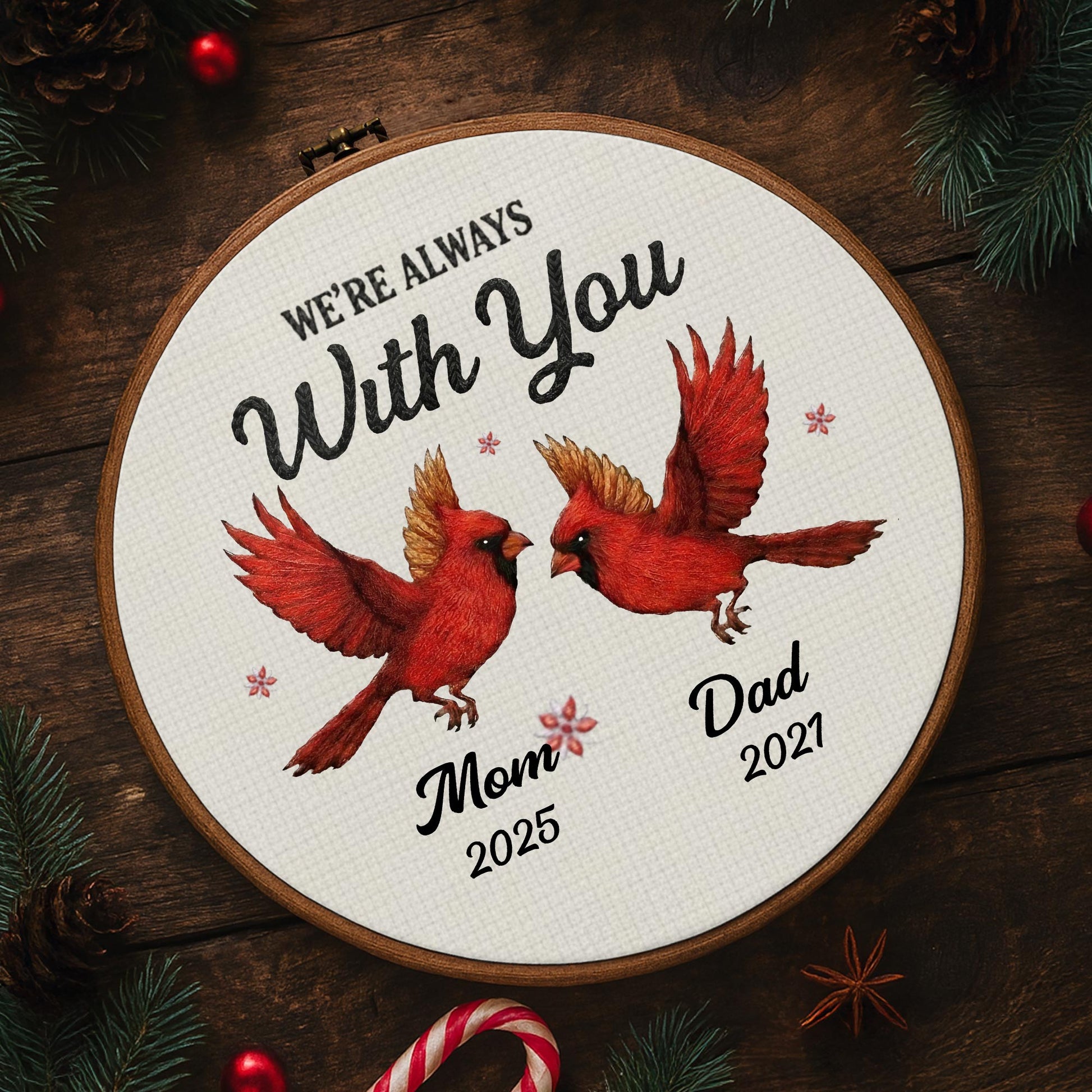 We're Always With You With Red Birds