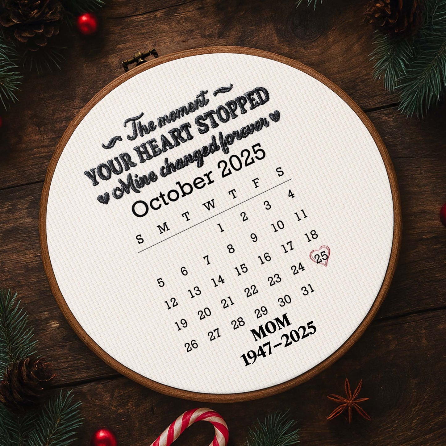 The Moment Your Heart Stopped, Calendar Design