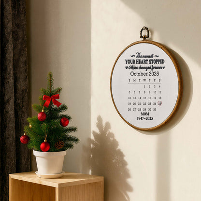 The Moment Your Heart Stopped, Calendar Design