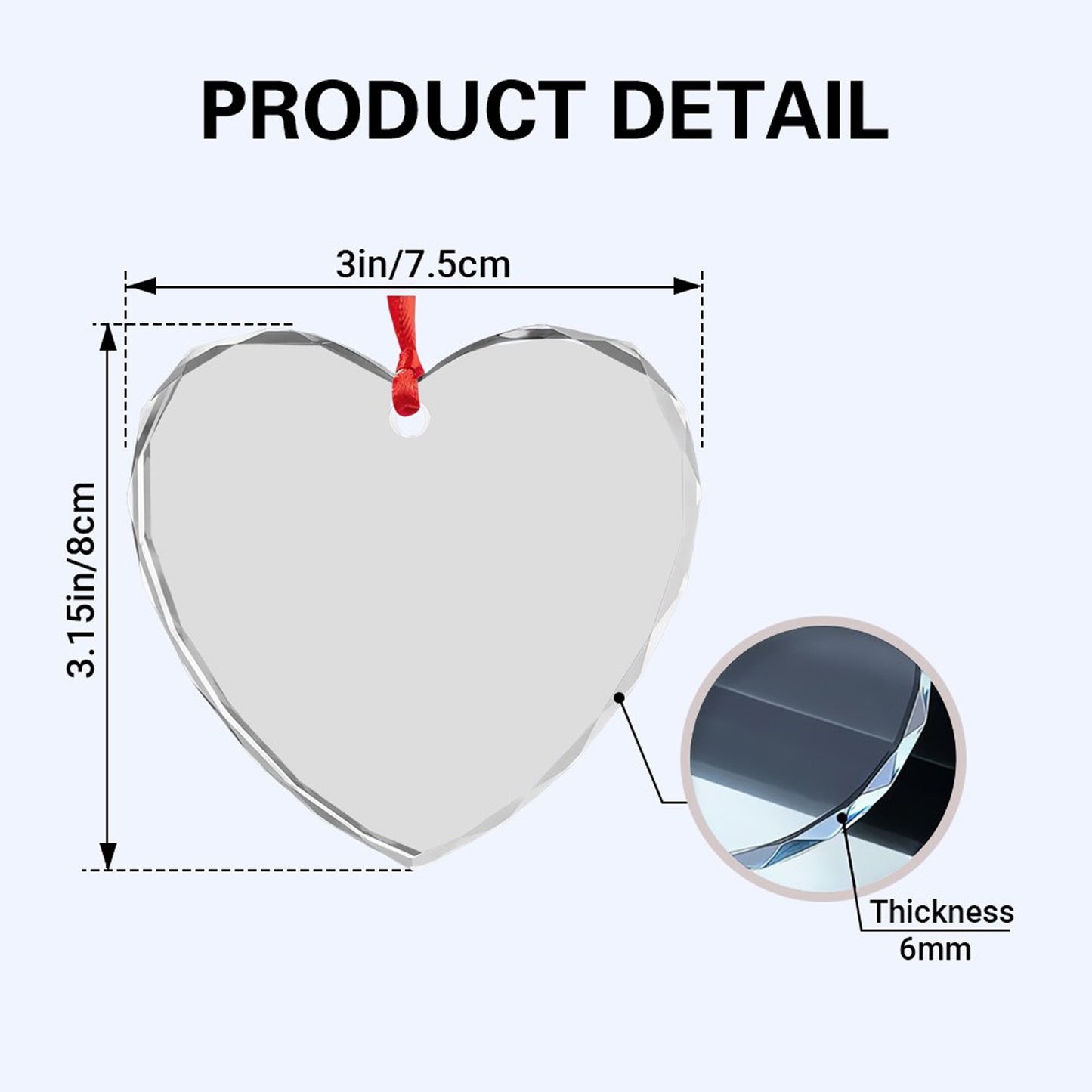 First Christmas Without You, Heart Ornament With Cardinals