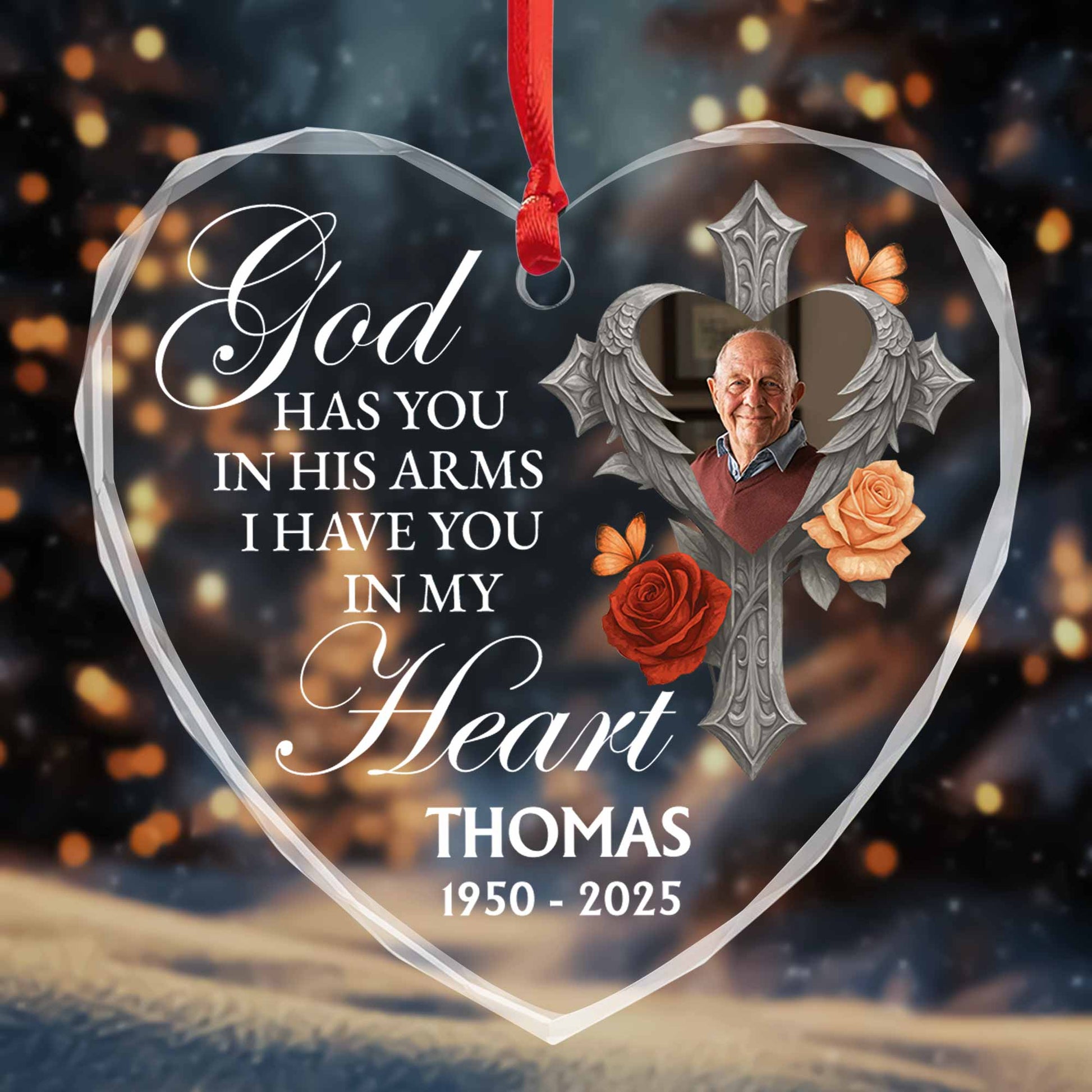 God Has You In His Arms, I Have You In My Heart, Heart Wings Roses