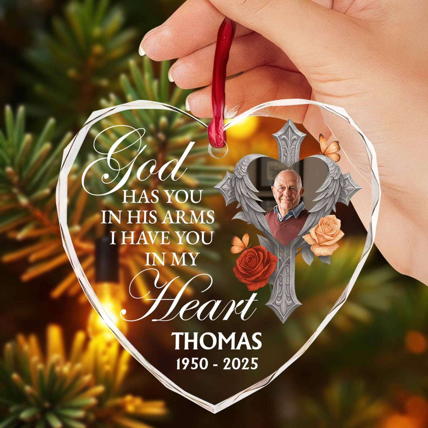 God Has You In His Arms, I Have You In My Heart, Heart Wings Roses