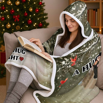 A Hug From Heaven, Winter Scene With Red Birds